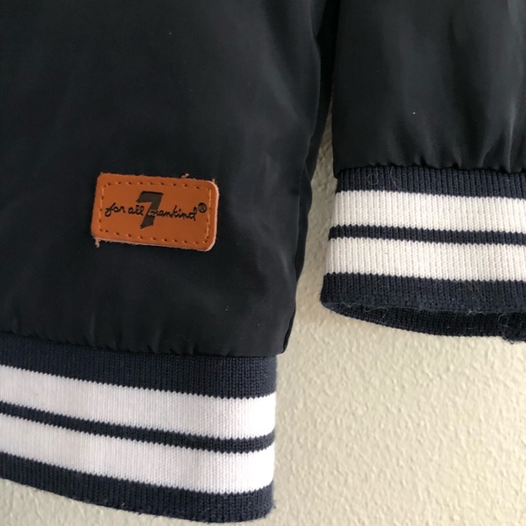 7 For All ManKind Boys Jacket 3t navy luxury designer windbreaker - Picture 4 of 7